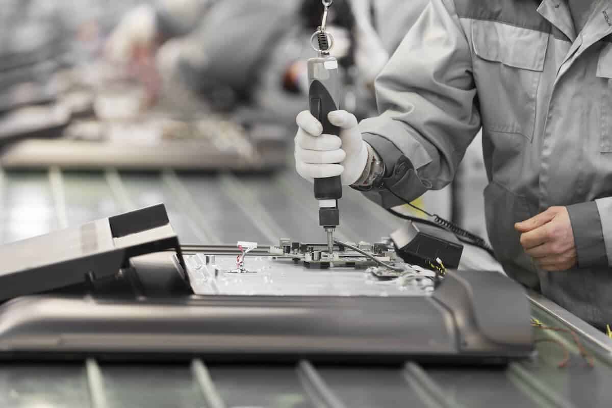 TV assembly line