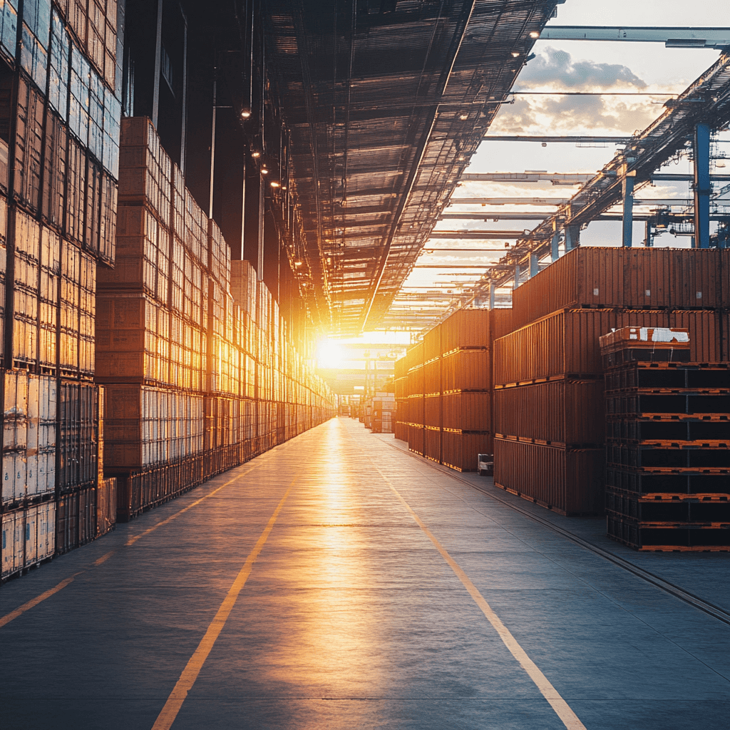 Creates in factory waiting to be moved.